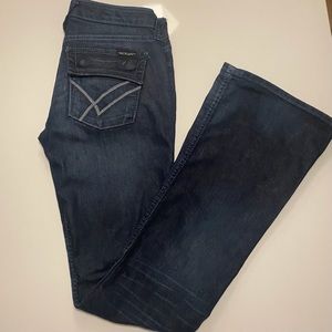 William Rast Dark Blue Boot Cut Jeans Sz 24